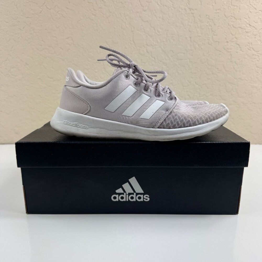 Adidas Womens QT Racer Sneaker Pink Size 7.5 Cloudfoam Pure Running Shoes B43758